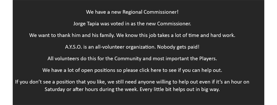 New Regional Commissioner